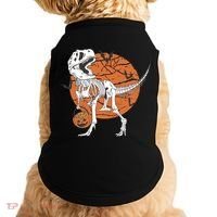 Halloween TRex Dinosaur Skeleton Doggie Tank thumb 0