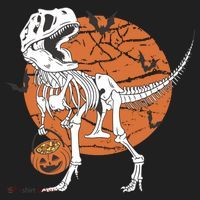 Halloween TRex Dinosaur Skeleton Beanie thumb 2