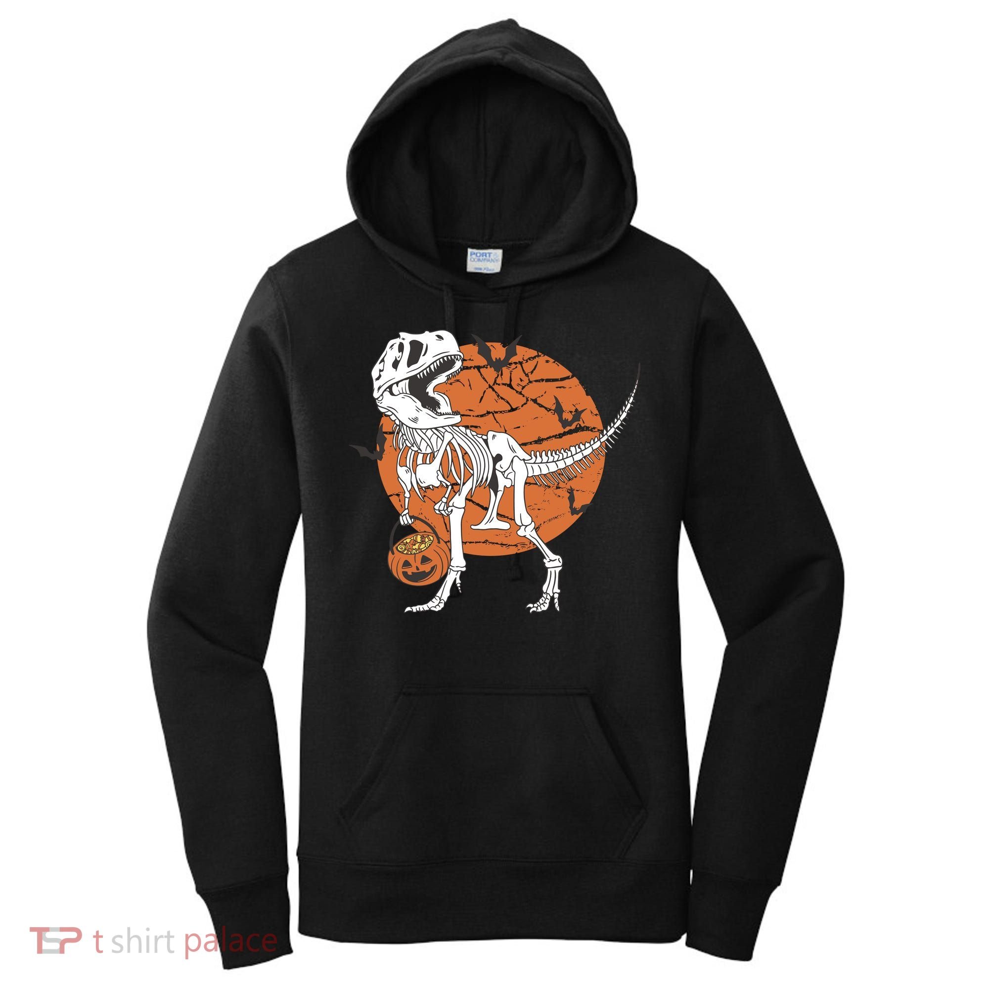 Halloween TRex Dinosaur Skeleton Women's Hoodie