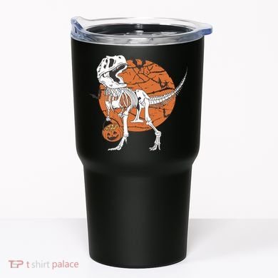 Halloween TRex Dinosaur Skeleton Tumbler