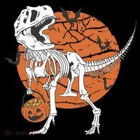 Halloween TRex Dinosaur Skeleton Ornament thumb 1