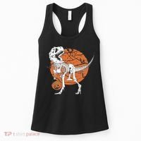 Halloween TRex Dinosaur Skeleton Women's Tank Top thumb 0