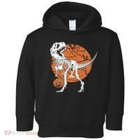 Halloween TRex Dinosaur Skeleton Toddler Hoodie thumb 0