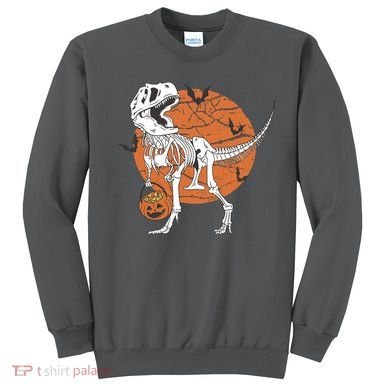 Halloween TRex Dinosaur Skeleton Sweatshirt