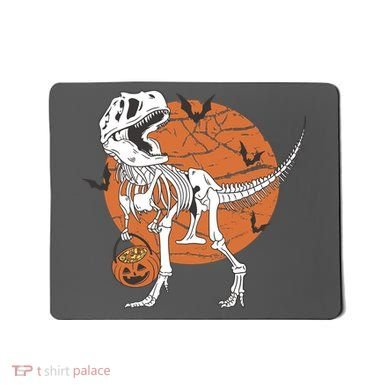 Halloween TRex Dinosaur Skeleton Mousepad