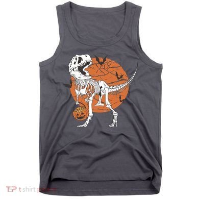 Halloween TRex Dinosaur Skeleton Tank Top