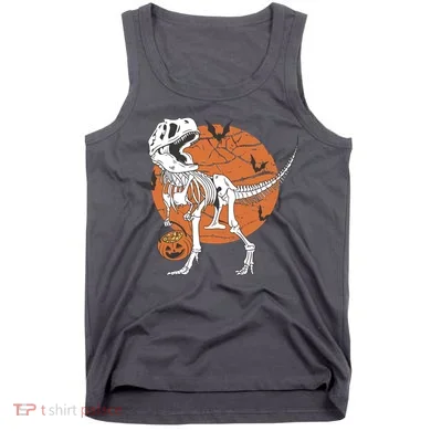 Halloween TRex Dinosaur Skeleton Tank Top
