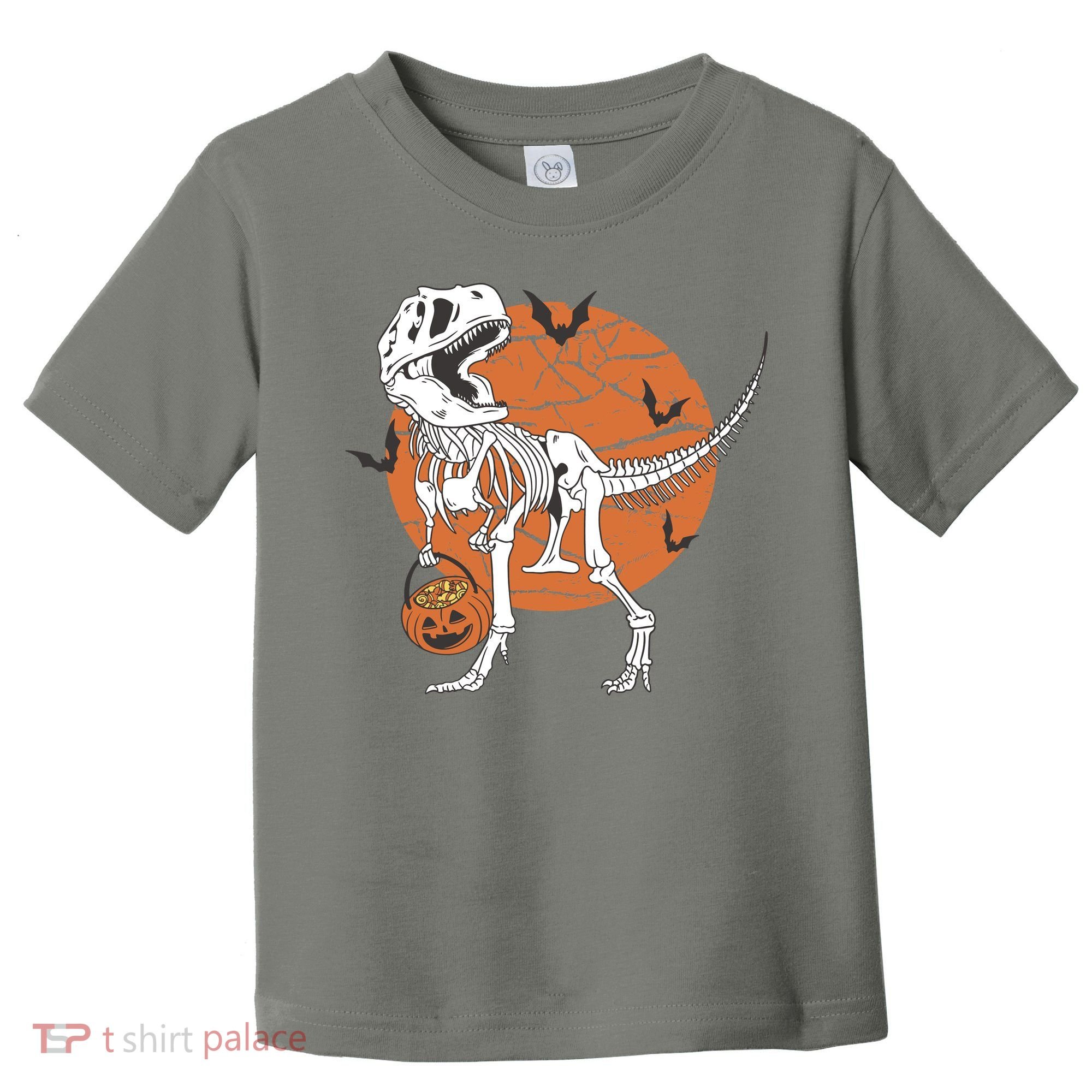 Halloween TRex Dinosaur Skeleton Toddler T-Shirt