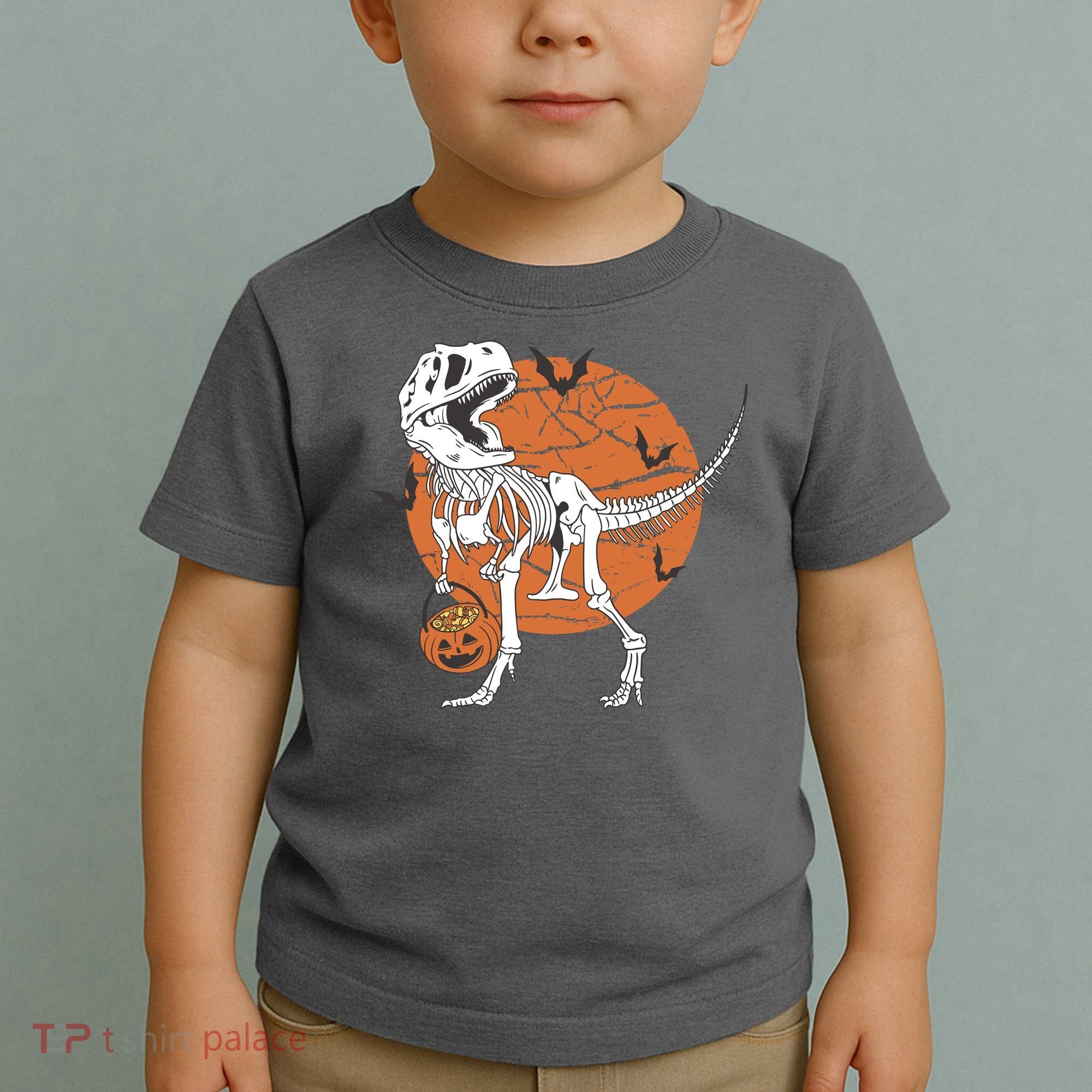 Halloween TRex Dinosaur Skeleton Toddler T-Shirt