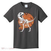 Halloween TRex Dinosaur Skeleton Kids T-Shirt thumb 0