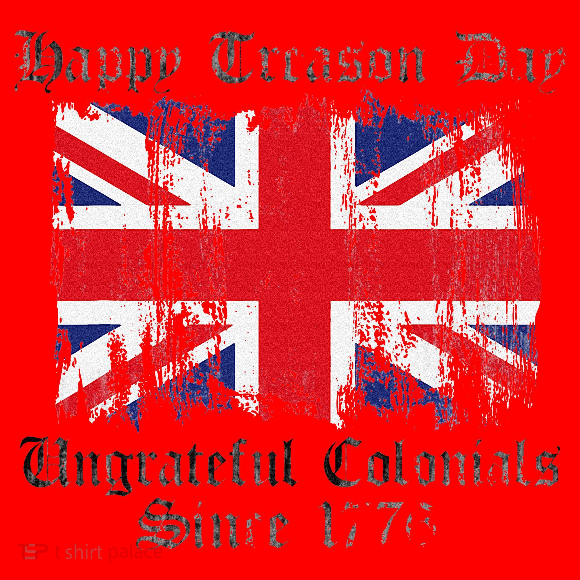 Happy Treason Day Ungrateful Colonials 1776 4th of July Santa Hat