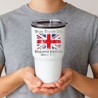 Happy Treason Day Ungrateful Colonials 1776 4th of July Tumbler thumb 2