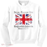 Happy Treason Day Ungrateful Colonials 1776 4th of July Kids Sweatshirt thumb 0
