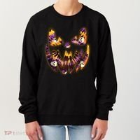 Halloween Tie Dye Jackolantern Face Women's Sweatshirt thumb 0