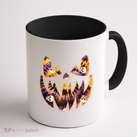 Halloween Tie Dye Jackolantern Face Coffee Mug thumb 1