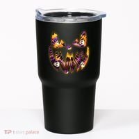 Halloween Tie Dye Jackolantern Face Tumbler thumb 0