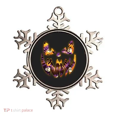 Halloween Tie Dye Jackolantern Face Ornament