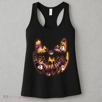 Halloween Tie Dye Jackolantern Face Women's Tank Top thumb 3