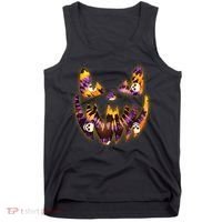 Halloween Tie Dye Jackolantern Face Tank Top thumb 0