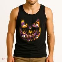 Halloween Tie Dye Jackolantern Face Tank Top thumb 3