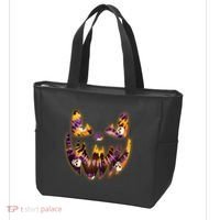 Halloween Tie Dye Jackolantern Face Tote Bag thumb 3