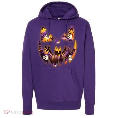 Halloween Tie Dye Jackolantern Face Hoodie