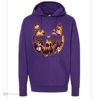Halloween Tie Dye Jackolantern Face Hoodie thumb 0