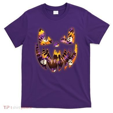 Halloween Tie Dye Jackolantern Face T-Shirt
