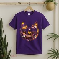 Halloween Tie Dye Jackolantern Face T-Shirt thumb 2