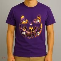 Halloween Tie Dye Jackolantern Face T-Shirt thumb 3
