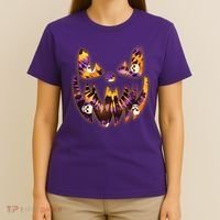 Halloween Tie Dye Jackolantern Face T-Shirt thumb 4