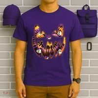 Halloween Tie Dye Jackolantern Face T-Shirt thumb 6
