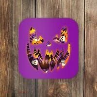 Halloween Tie Dye Jackolantern Face Coaster thumb 0