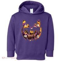 Halloween Tie Dye Jackolantern Face Toddler Hoodie thumb 0