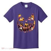 Halloween Tie Dye Jackolantern Face Kids T-Shirt thumb 0