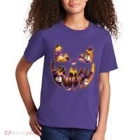 Halloween Tie Dye Jackolantern Face Kids T-Shirt thumb 2