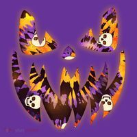 Halloween Tie Dye Jackolantern Face Kids T-Shirt thumb 4