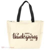 Happy Thanksgiving Day Holiday Tote Bag thumb 0