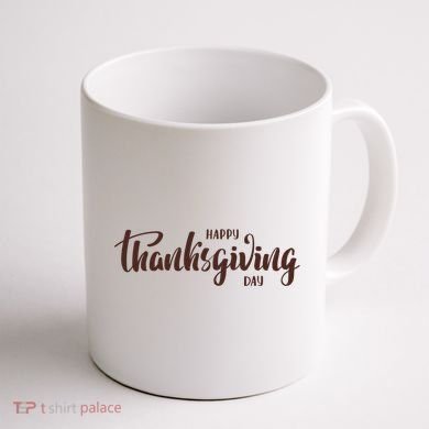 Happy Thanksgiving Day Holiday Coffee Mug back