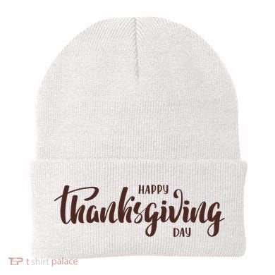 Happy Thanksgiving Day Holiday Beanie