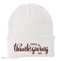 Happy Thanksgiving Day Holiday Beanie thumb 0