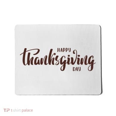 Happy Thanksgiving Day Holiday Mousepad
