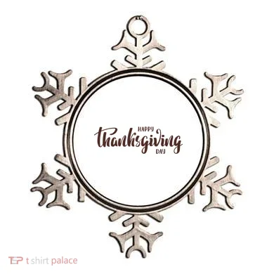 Happy Thanksgiving Day Holiday Ornament