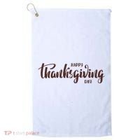 Happy Thanksgiving Day Holiday Golf Towel thumb 0