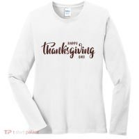 Happy Thanksgiving Day Holiday Women's Long Sleeve Shirt thumb 0