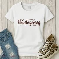 Happy Thanksgiving Day Holiday Women's T-Shirt thumb 3