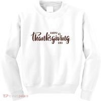 Happy Thanksgiving Day Holiday Kids Sweatshirt thumb 0