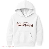 Happy Thanksgiving Day Holiday Kids Hoodie thumb 0