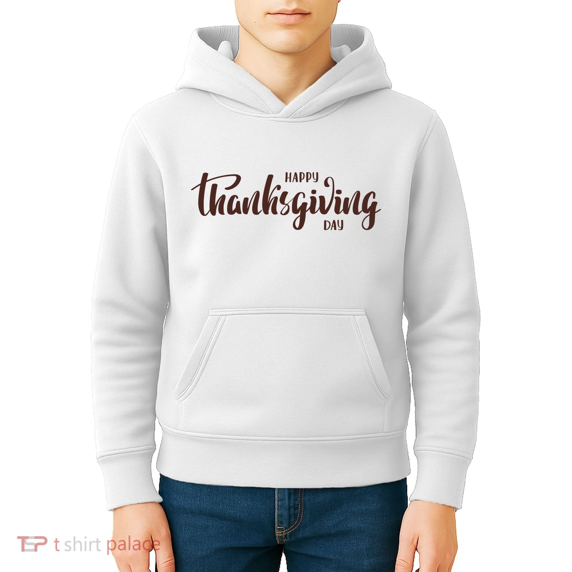 Happy Thanksgiving Day Holiday Kids Hoodie