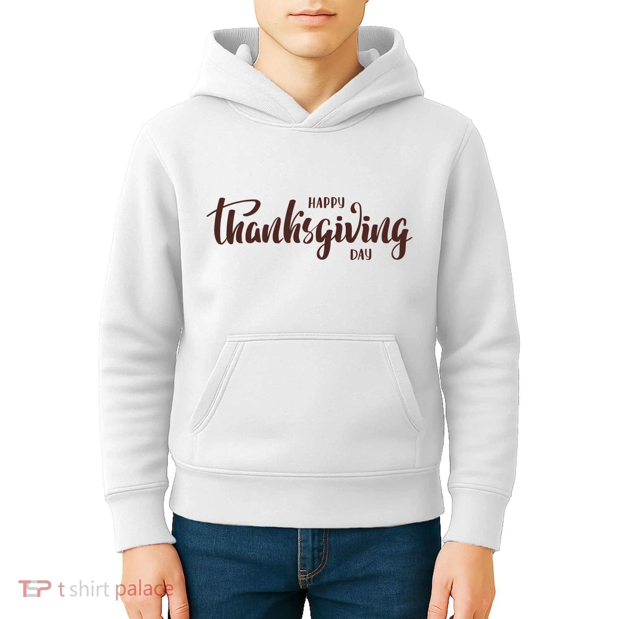 Happy Thanksgiving Day Holiday Kids Hoodie